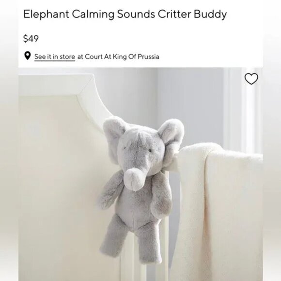 Pottery Barn Other - NWT Pottery Barn Baby Soothing Sounds Plush Elephant Portable Sound Machine